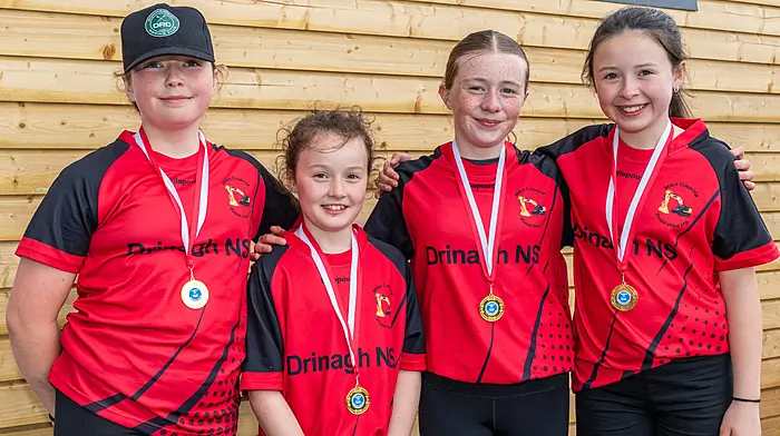 Pictured are the Drinagh NS 1 crew with their medals. (Photo: Andy Gibson)