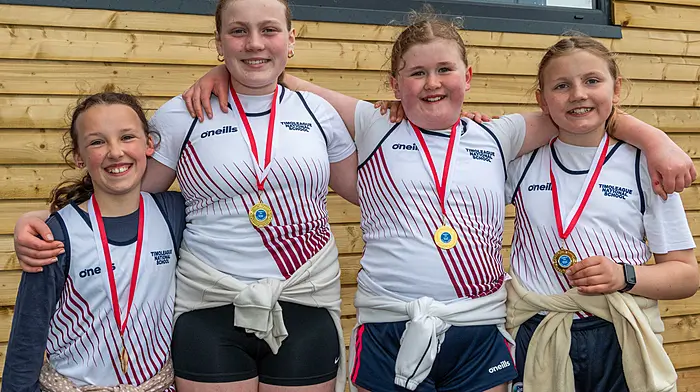 The Timoleague NS crew with their medals. (Photo: Andy Gibson)