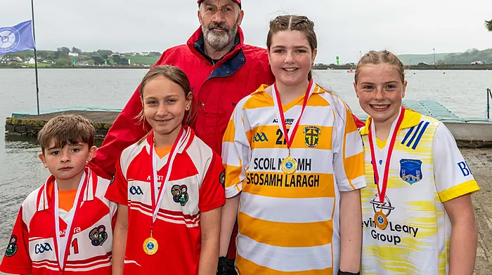Ballinadee NS/Laragh NS/Bandon Primary joined force for their race. (Photo: Andy Gibson)