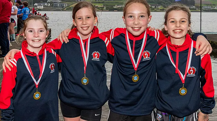 Enjoying themselves at the regatta was the Bunscoil Fachtna 2 crew. (Photo: Andy Gibson)