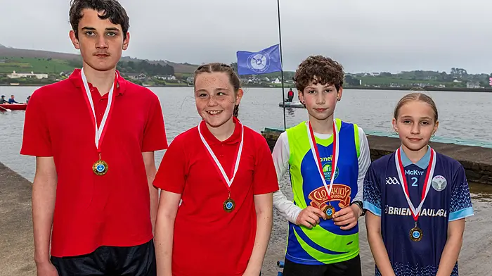 The Bunscoil Fachtna 3/Leap/Knockskeagh combination crew. (Photo: Andy Gibson)