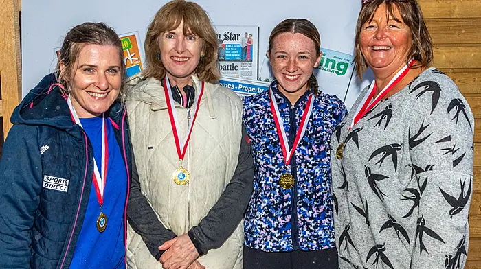 The Clogagh NS crew who had great fun at the teachers race. (Photo: Andy Gibson)