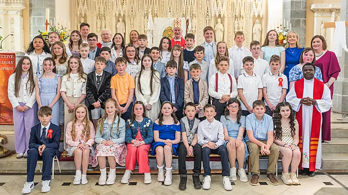 Pupils from Scoil an Chroi Naofa, Castletownbere, who celebrated their Confirmation recently.   (Photo: Anne Marie Cronin)