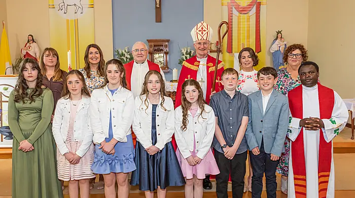 Trafrask school pupils at their Confirmation ceremony.  (Photo: Anne Marie Cronin)