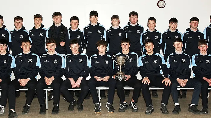 The Clonakilty Community College team that defeated Coláiste Choilm in the Simcox Cup final. (Photo: Paddy Feen)