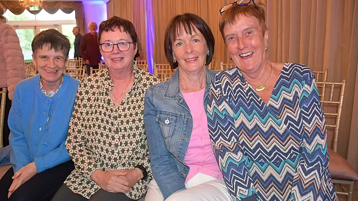 Leap ladies  Mary and Kay Ronan and Ros Healy with Mary T. McCarthy, Skibbereen at the Tina Turner tribute perfomance by the amazing Rebecca O'Connor at the West Cork Hotel last weekend, the fundraiser was organised by Skibbereen Geriatric Society. Photo; Anne Minihane.