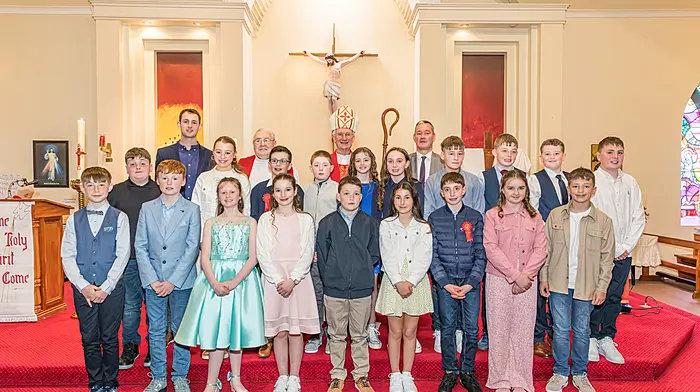 Students from Eyeries and Urhan National School making their Confirmation.   (Photo: Anne Marie Cronin)