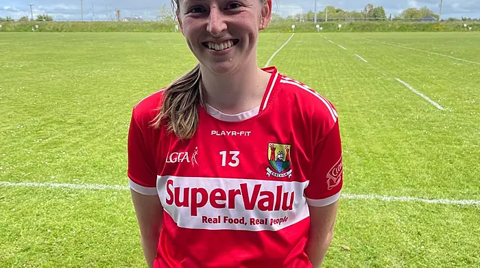 Ballinascarthy's Síofra Pattwell lined out with the Cork senior B ladies football team.