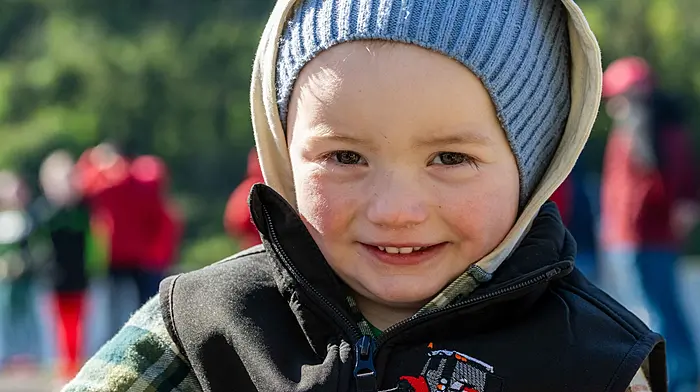 Two-year-old Callum Hegarty from Drinagh enjoying a day out an event hosted by Dunmanway Rowing Club which was a ‘get-together’ for a number of rowing clubs. (Photo: Andy Gibson)