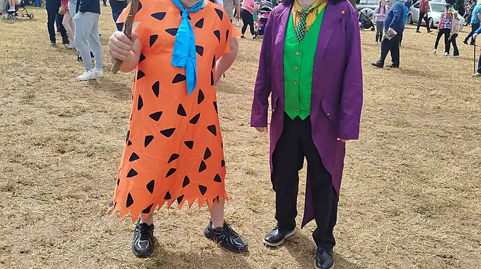 Con Prout and John Murphy turning heads at the Innishannon Steam and Vintage Rally last Sunday.