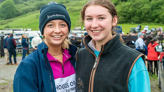 Laura O'Driscoll from Castletownshend and Emma Burchill from Castlehaven enjoying a day out at the Leap Horse and Pony Show which took place during the June bank holiday weekend. (Photo: Andy Gibson)