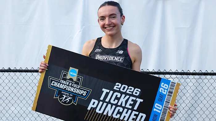 Maeve O’Neill books her ticket to the NCAA Track and Field Championships at Hayward Field in Oregon Image