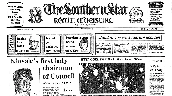 FRONT PAGE FLASHBACK: 30 years ago this week - July 6th edition Image