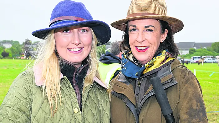 Allannah Prendergast (left) from Rosscarbery and Regina Daly, Skibbereen at the Clonakilty Agricultural Show. Photo: Martin Walsh.