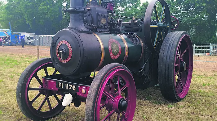 One of the many steam engines at the Innishannon Steam and Vintage Rally held on the June bank holiday weekend.