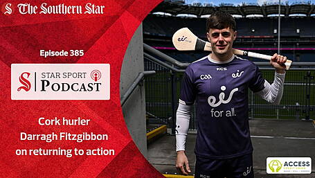 Cork hurler Darragh Fitzgibbon on returning to action Image