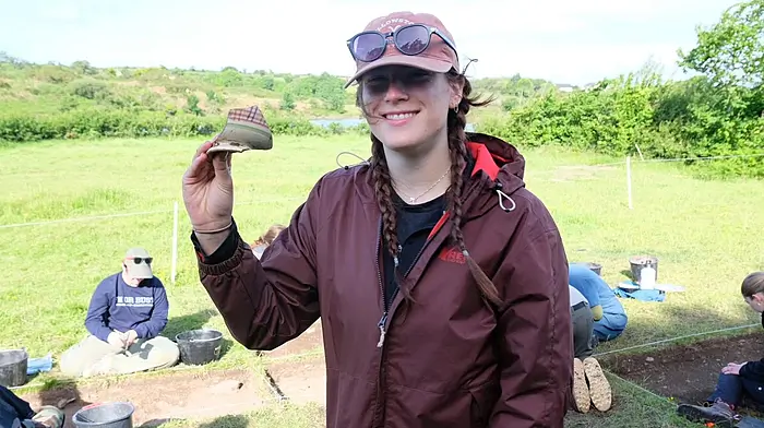 US archaeology students in dig near 1840 Baltimore buildings Image