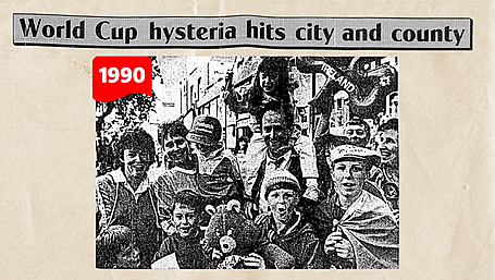 ON THIS DAY IN 1990: World Cup hysteria hits city and county Image