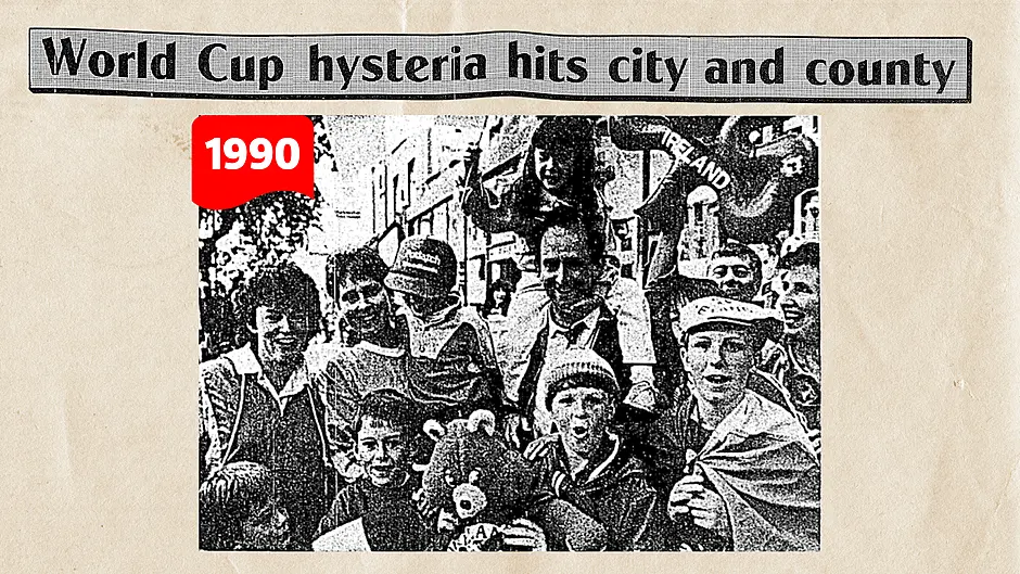 ON THIS DAY IN 1990: World Cup hysteria hits city and county Image