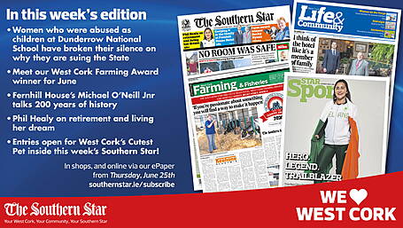 THE SOUTHERN STAR IS IN STORES NOW: Women who were abused as children at Dunderrow National School have broken their silence; Fernhill House Hotel in Clonakilty marks 200-year milestone; Phil Healy on retirement and living her dream Image