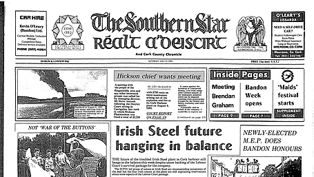 FRONT PAGE FLASHBACK: 32 years ago this week - July 23rd edition Image