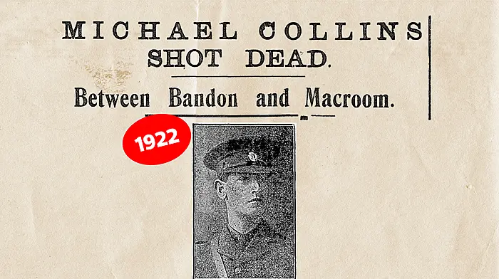 ON THIS DAY IN 1922: Michael Collins shot dead Image