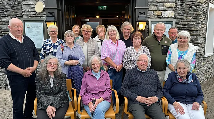 Members of the Ardgroom Community Group on their summer excursion to Sneem and Kells Bay Subtropical Gardens.