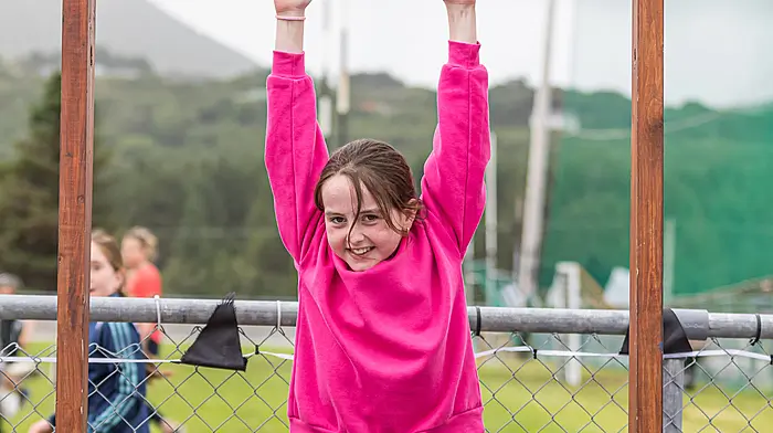 Emma O’Shea enjoying a day hanging around in Castletownbere.  (Photo: Anne Marie Cronin)