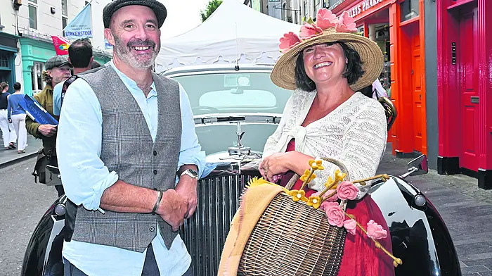 Aidan O'Regan and Michelle Mitton, both from Clonakilty, at the Old Time Fair.   (Photo: Martin Walsh)