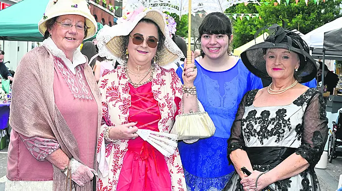Enjoying the Old Time Fair in Clonakilty were locals (from left): Mary White, Anna Shannon, Teresa Calnan and Joan Kingston.   (Photo: Martin Walsh)
