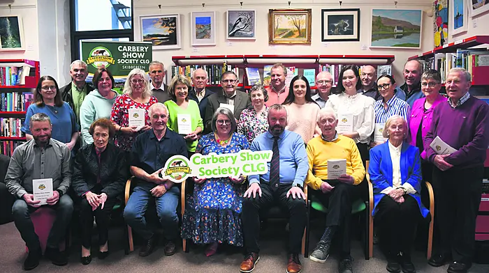 At the official launch of the Carbery Show at Skibbereen Library recently, Cllr Brendan McCarthy was delighted to launch the upcoming show. Included in the photo are members of the committee and show volunteers. (Photo: Anne Minihane)