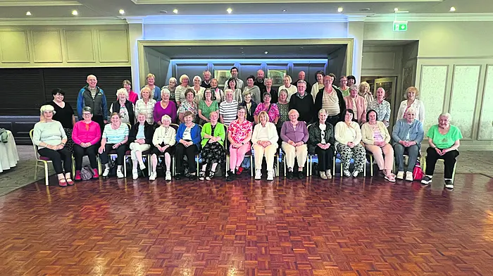 The Carrigaline group with spiritual director Fr James Mc Sweeney Co PP (left) on the annual two-day pilgrimage to Knock.