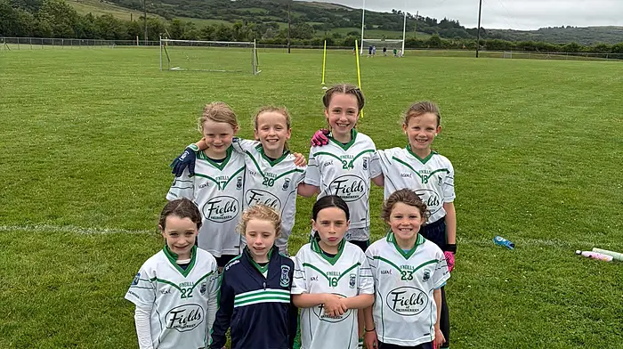 The U8’s Ilen Rover girls had a series of games against Muintir Bhaire last Saturday morning in Durrus. A great morning out was had by all. Back from the left, Rowan Murphy, Caoimhe O’Sullivan, Chloe Keohane, Wren Putze. Front from the left, Leah Draper, Shauna McCarthy, Emma Draper.