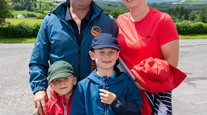 Pictured at the Castletown Fundraising Rally, Coppeen, Co. Cork in support of Enable Ireland were James, Lorna, Tadgh and Evan Murphy from Bantry.(Photo: John Allen)