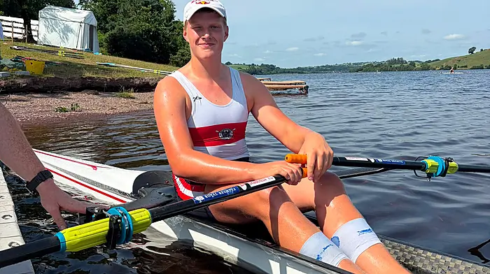 Mattias Cogan won the men's junior 18 single scull.