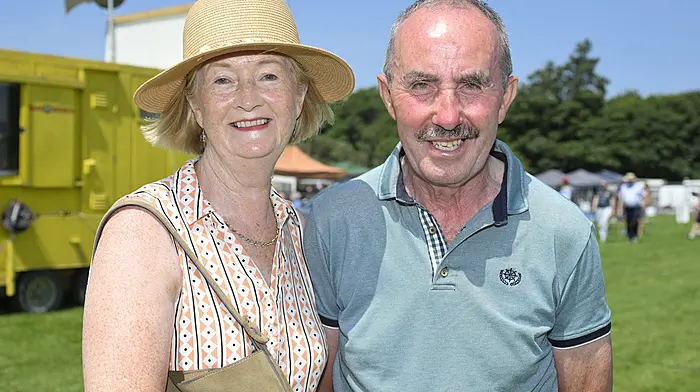 Ber and Sean O'Donovan, Kilmeen enjoying the 68th annual Barryroe Show in Páirc Uí Mhurchú in Barryroe. Photo: Martin Walsh.