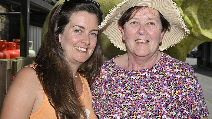 Linda Moseley from Rosscarbery and Mary O'Brien, Clonakilty in Spiller's Lane, Clonakilty. Photo: Martin Walsh.