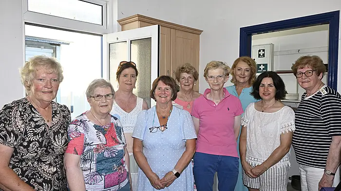 Some members of the Ladies Committee looking after the catering at the annual Barryroe Show in Páirc Uí Mhurchú on Saturday last  (left to right): Peg Fleming, Teresa Collins, Gillian O'Brien, Ann Murphy, Liz Harrington, Eileen O'Brien, Mary Madden, Marian O'Riordan and Gretta Whelton. Photo: Martin Walsh.