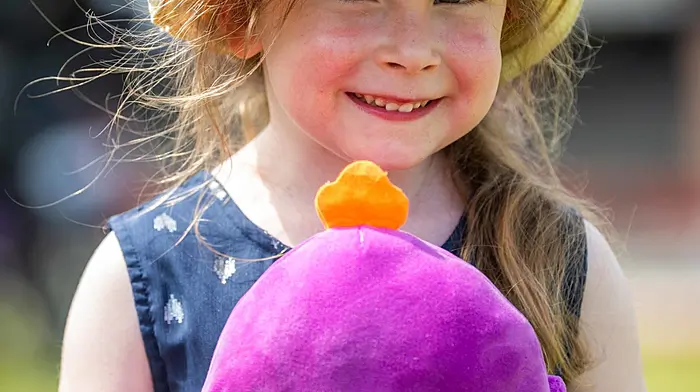 Bantry, West Cork, Ireland. 10th Jul, 2026. Bantry basked in 26°C temperatures today as Met Éireann has classed the hot weather as a heatwave. Enjoying her day oout at the fun fair was Tara Smith from Coppeen. Picture: Andy Gibson