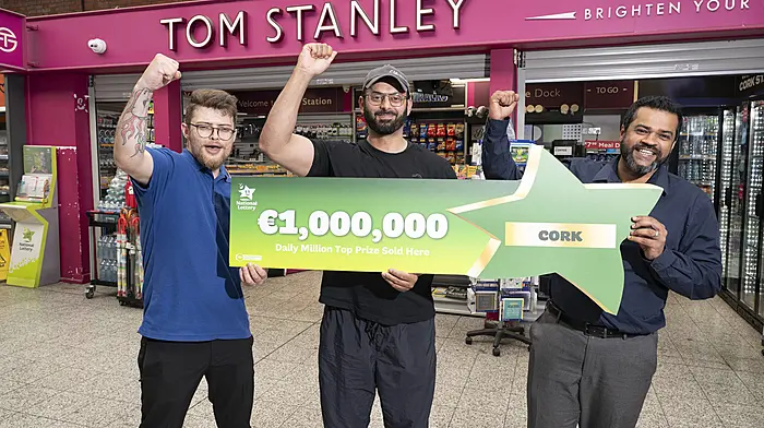 €1 million winning ticket sold at Kent Station Image