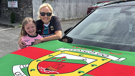 Marcella flying the flag for the Green and Red of Mayo Image