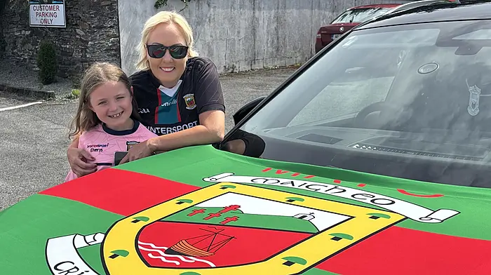 Marcella flying the flag for the Green and Red of Mayo Image