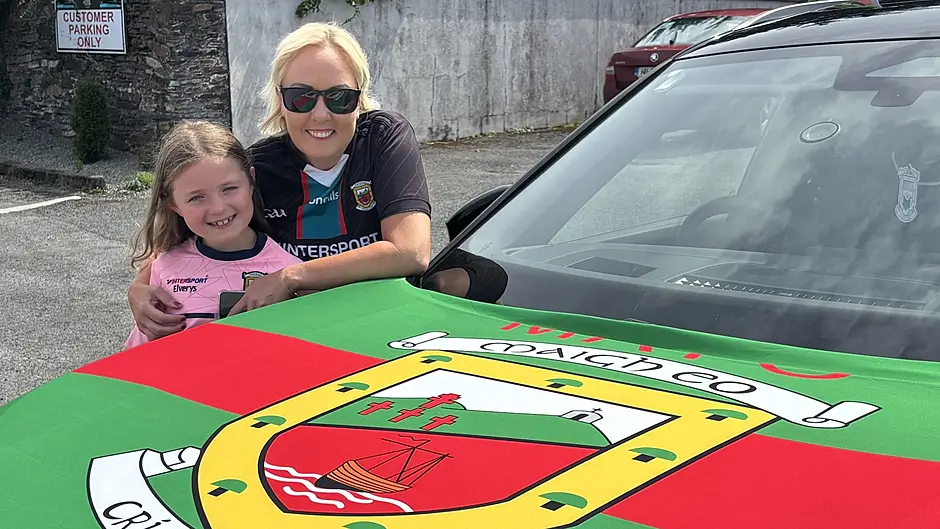 Marcella flying the flag for the Green and Red of Mayo Image