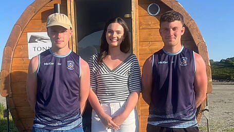 Sauna business is hotting up for Bandon siblings who are making waves on beach Image