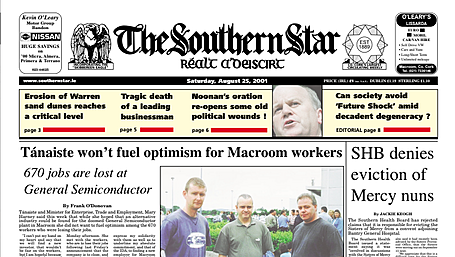FRONT PAGE FLASHBACK: 25 years ago this week - August 25th edition Image