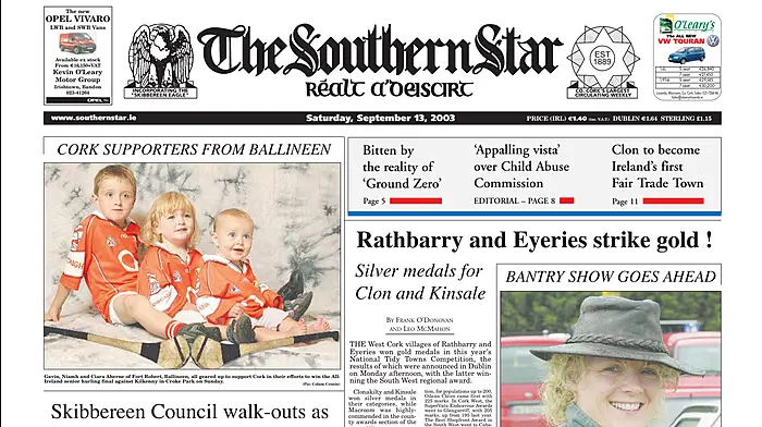 FRONT PAGE FLASHBACK: 13 years ago this week - September 13th edition Image