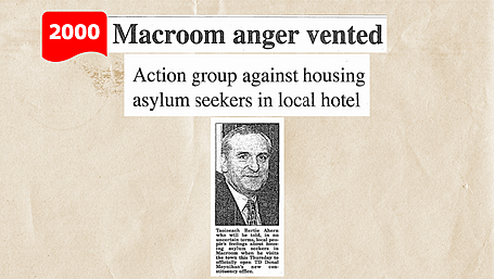 ON THIS DAY IN 1996: Macroom anger vented, action group against housing asylum seekers in local hotel Image