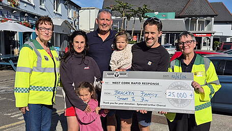 Sam Bracken exceeds target with beach run in memory of mum Finola Image