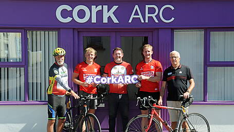 Cyclists’ gruelling Italian trek to help ARC Bantry centre Image