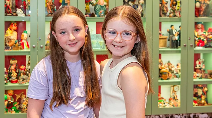 Robyn & Holly Burgoyne from Dunmanway had fun viewing the clowns on display. Picture: Andy Gibson.
